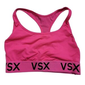 Victoria's Secret VSX Hot Pink Racerback Pullover Sports Bra Size Small